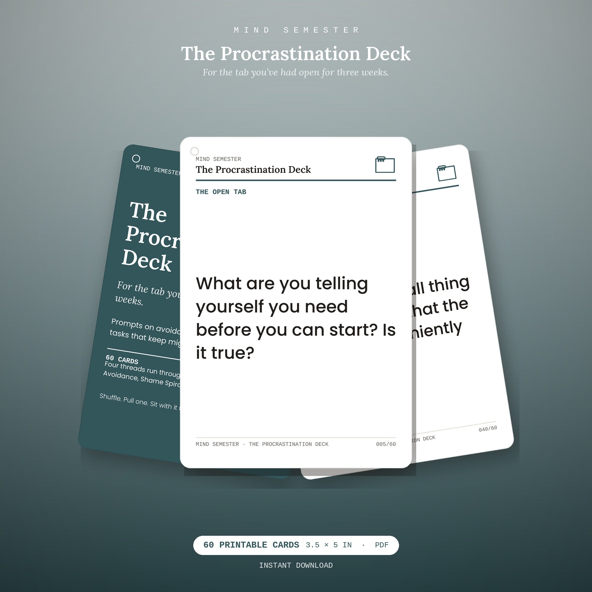 Procrastination Deck